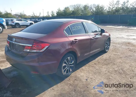 2013 Honda Civic Ex z USA, uszkodzony, nr VIN 19XFB2F84DE220543